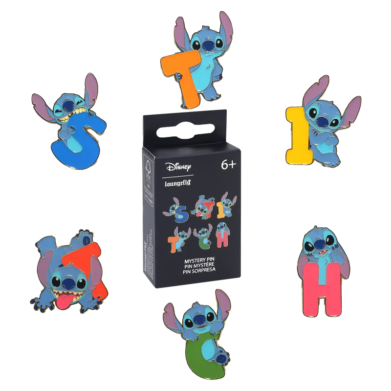 Blind Box: Loungefly - Pins - Stitch Letters & Poses