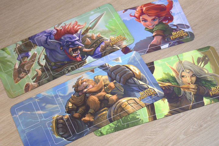 Playmats: Boss Fighters QR (4 mats)