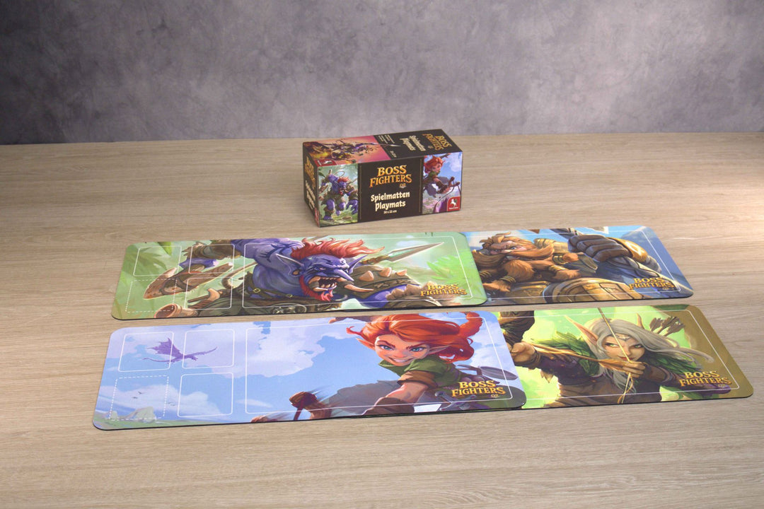 Playmats: Boss Fighters QR (4 mats)