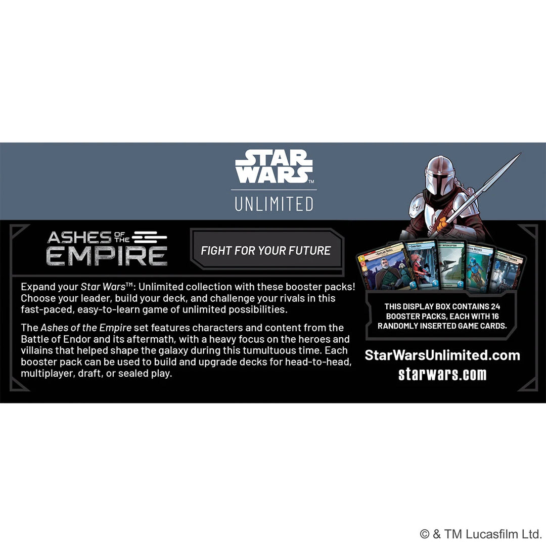 Star Wars: Unlimited - Ashes of the Empire - Display (24 Booster) (EN)