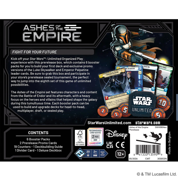 Star Wars: Unlimited - Ashes of the Empire - Prerelease Box (EN)