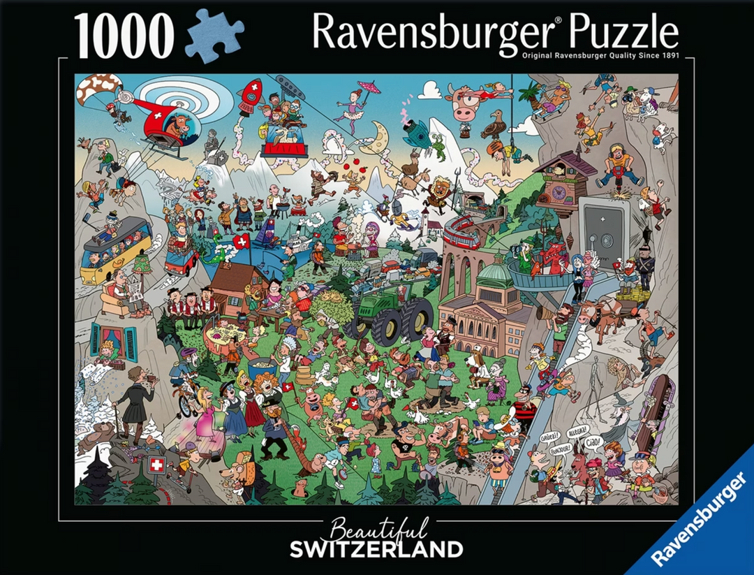 Puzzle: Beautiful Switzerland - Wimmelbild Schweiz (1000)