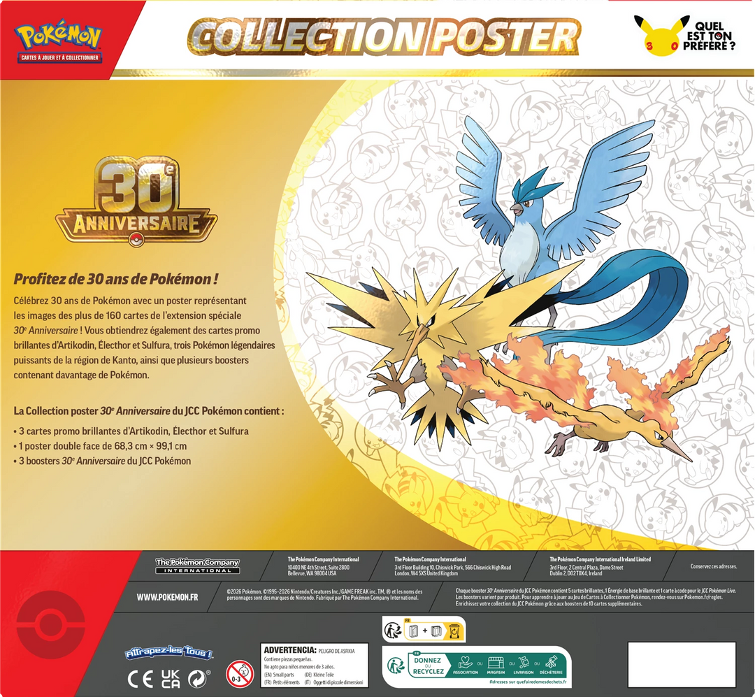 Pokémon TCG: 30e Anniversaire - Poster Collection (FR)