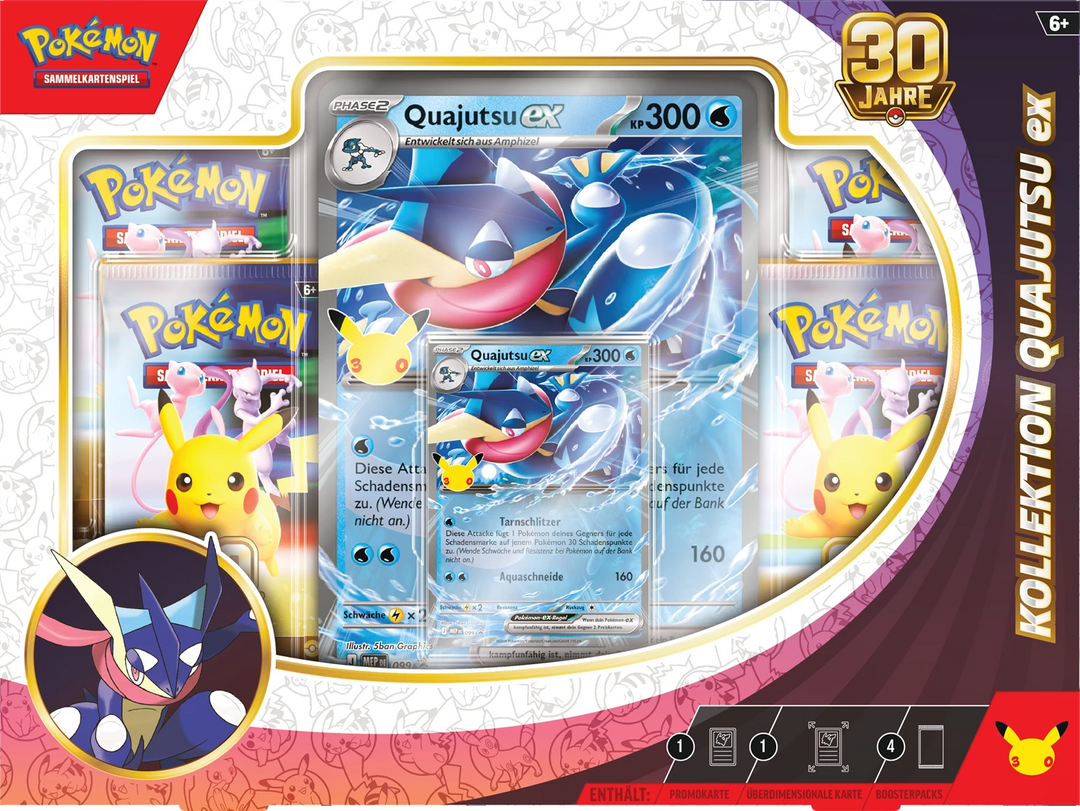 Pokémon TCG: 30 Jahre - Quajutsu ex Kollektion (DE)