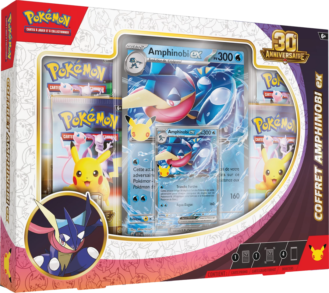 Pokémon TCG: 30e Anniversaire - Amphinobi ex Coffret (FR)