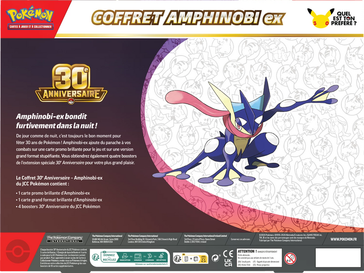 Pokémon TCG: 30e Anniversaire - Amphinobi ex Coffret (FR)