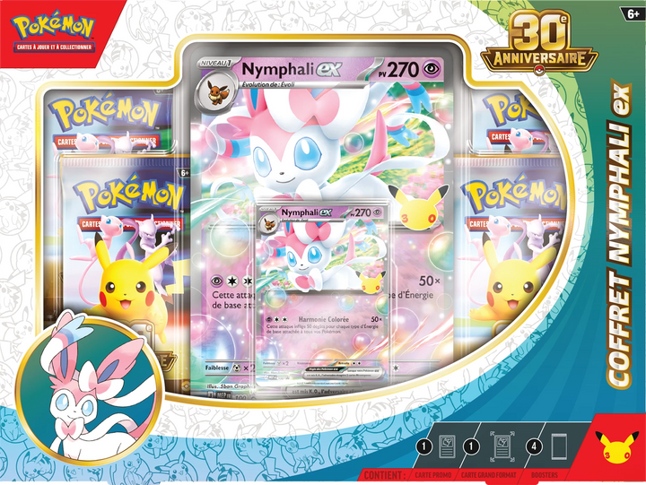 Pokémon TCG: 30e Anniversaire - Nymphali ex Coffret (FR)