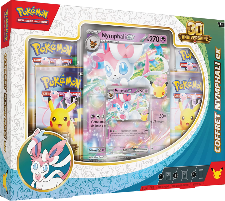 Pokémon TCG: 30e Anniversaire - Nymphali ex Coffret (FR)