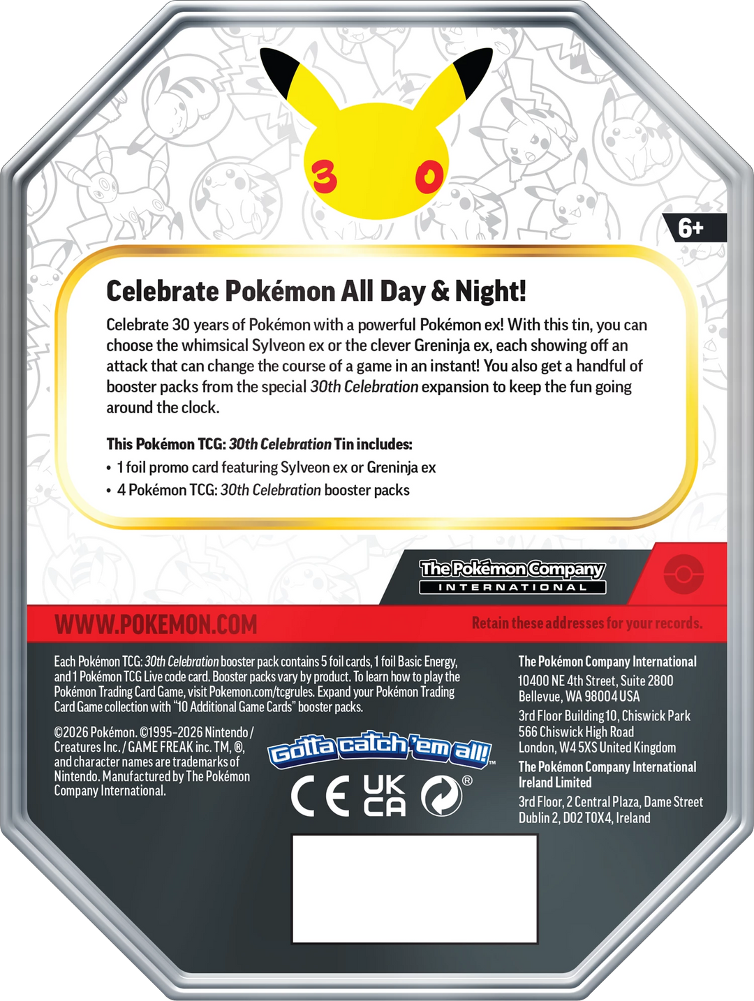 Pokémon TCG: 30th Celebration - ex Tin (EN)