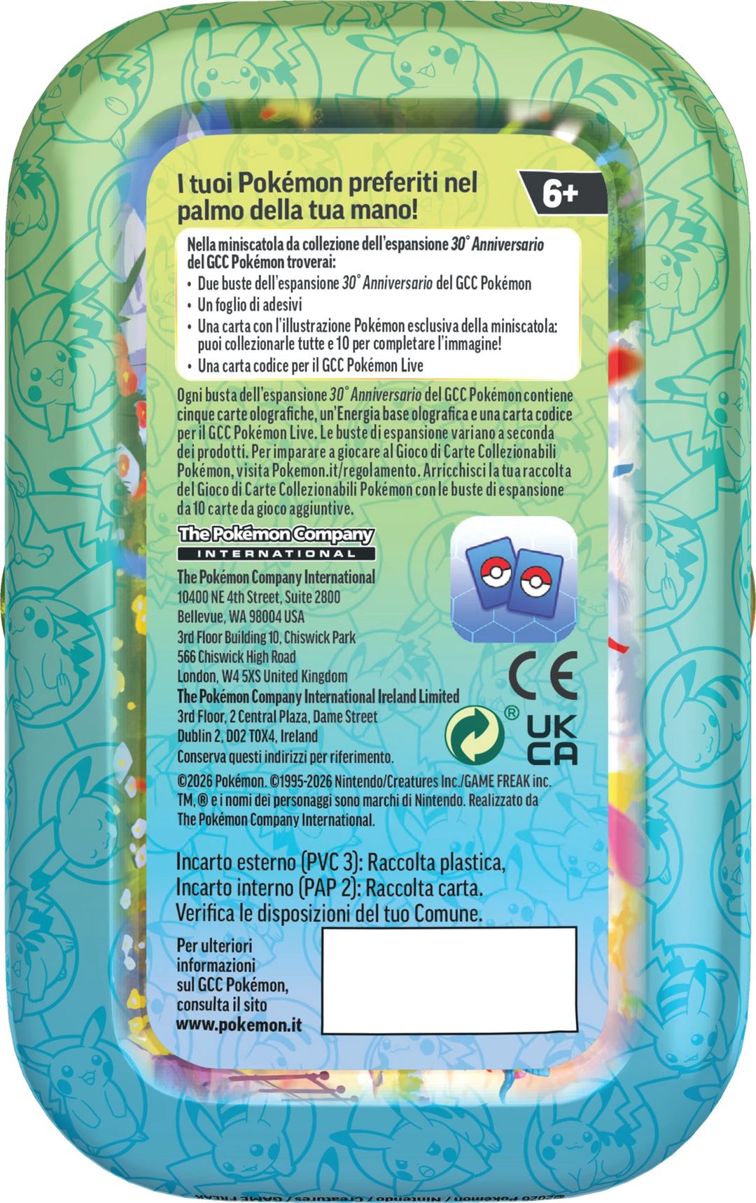 Pokémon TCG: 30 Anniversari - Mini Tins (IT)