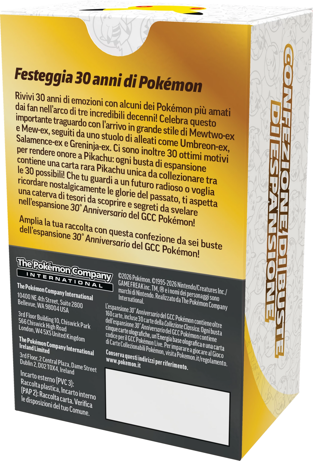 Pokémon TCG: 30 Anniversari - Booster Bundle (IT)