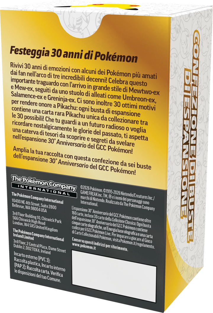Pokémon TCG: 30 Anniversari - Booster Bundle (IT)