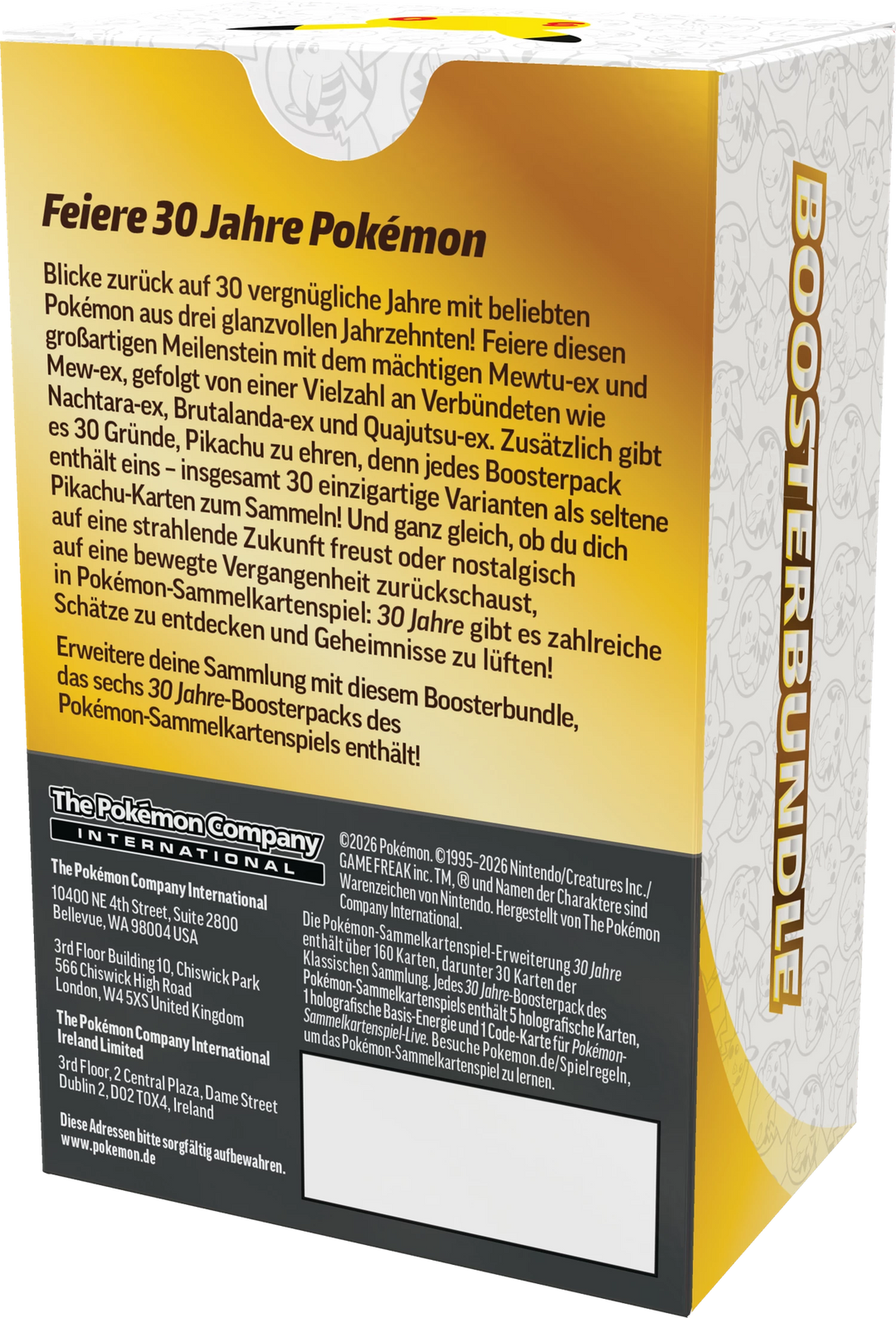 Pokémon TCG: 30 Jahre - Booster Bundle (DE)