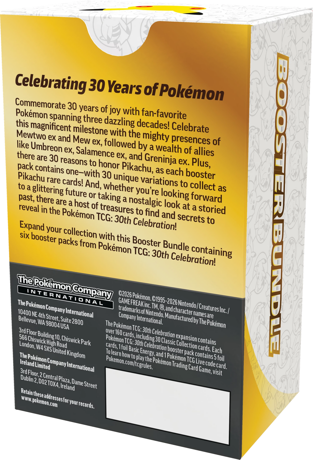 Pokémon TCG: 30th Celebration - Booster Bundle (EN)