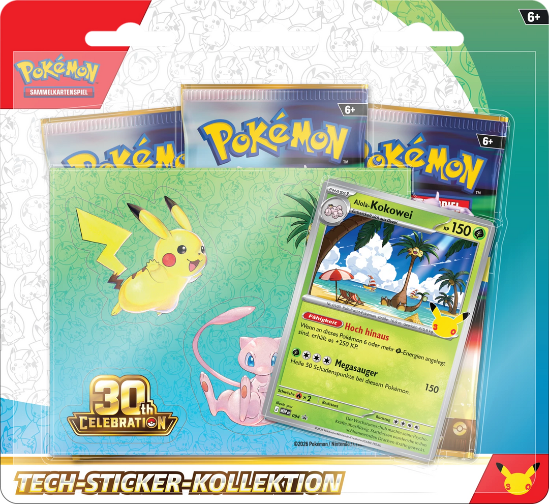 Pokémon TCG: 30 Jahre - Tech Sticker Kollektion (DE)