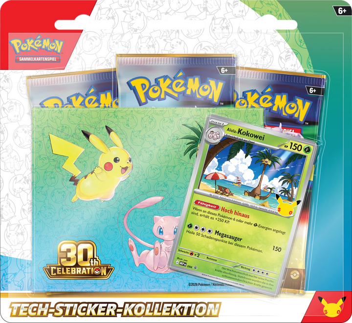 Pokémon TCG: 30 Jahre - Tech Sticker Kollektion (DE)