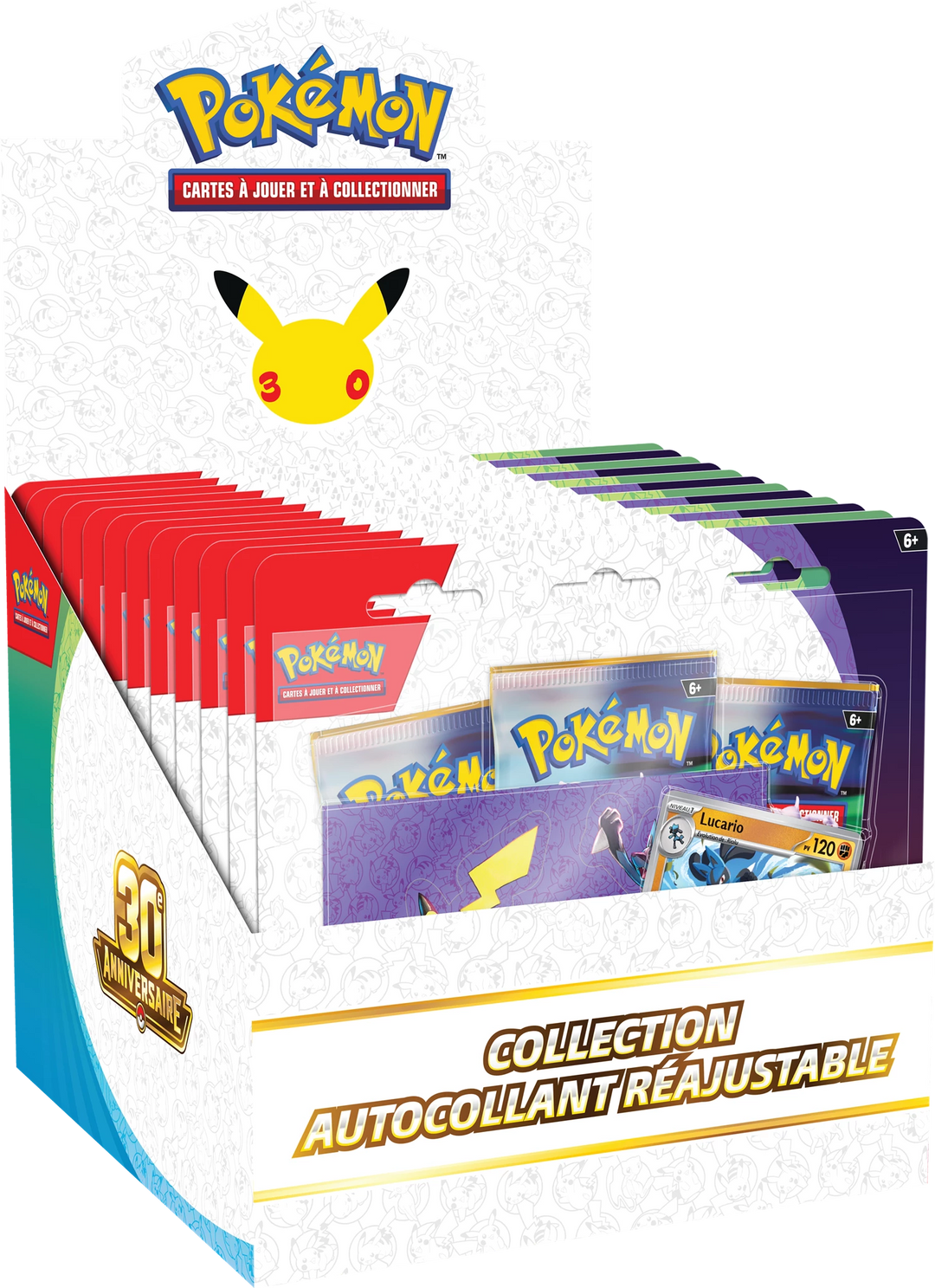 Pokémon TCG: 30e Anniversaire - Collection Autocollant Reajustable (FR)