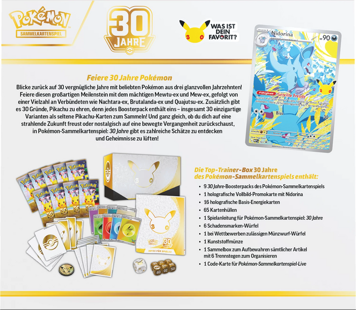 Pokémon TCG: 30 Jahre - Elite Trainer Box (DE)