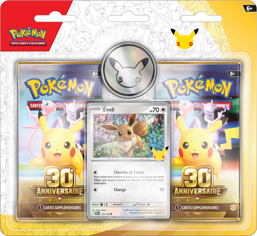 Pokémon TCG: 30e Anniversaire - Blister de 2 Boosters (FR)