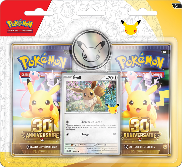Pokémon TCG: 30e Anniversaire - Blister de 2 Boosters (FR)