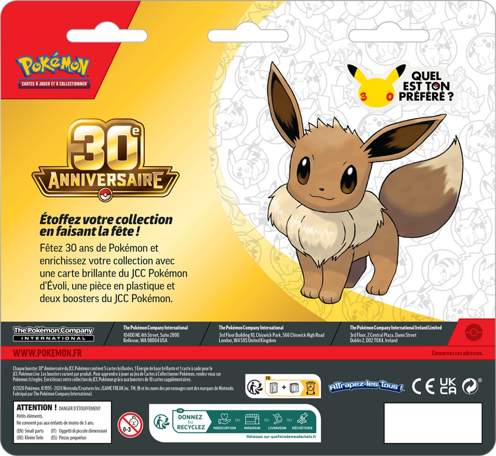 Pokémon TCG: 30e Anniversaire - Blister de 2 Boosters (FR)