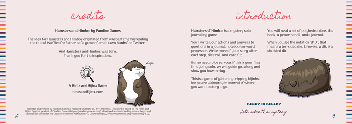 Hamsters and Himbos RPG (EN)