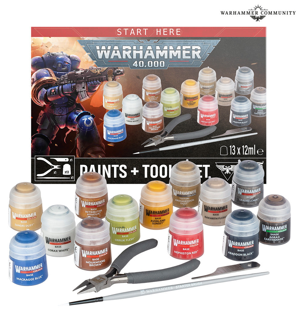 Warhammer 40k: Paints & Tools Set (DE/FR/IT/NL/CZ/SL)
