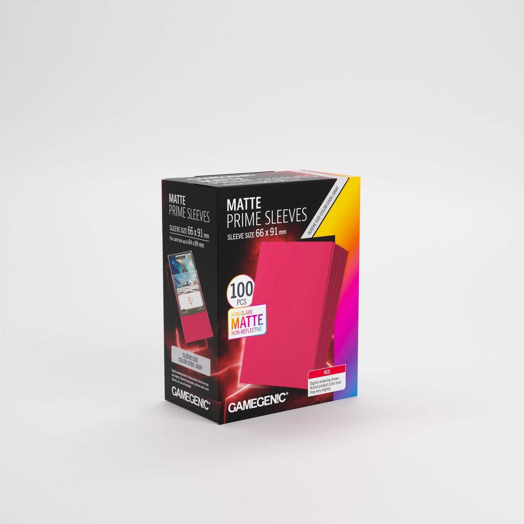 Sleeves: Gamegenic - Prime - Matte - Standard - Red (100)