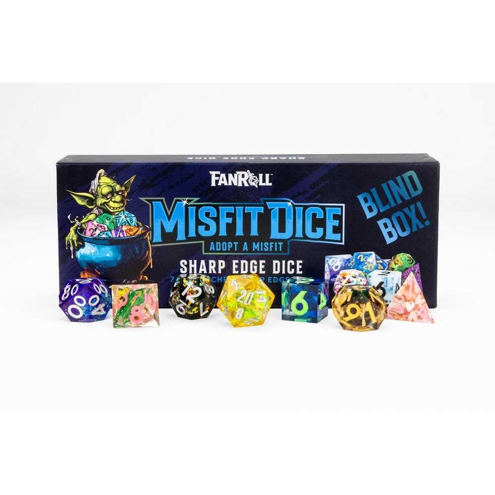 Blind Box: RPG Dice Set - Sharp Edge - Adopt a Misfit Dice Set