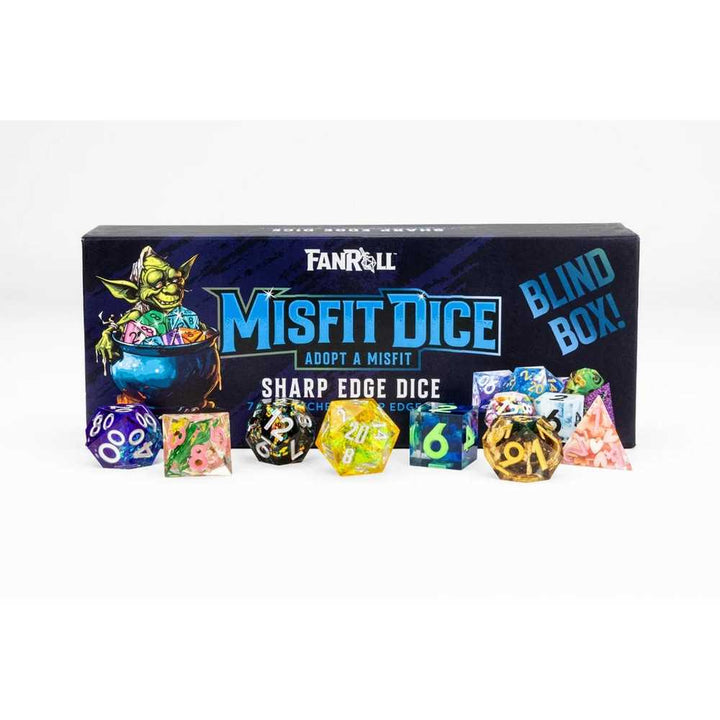 Blind Box: RPG Dice Set - Sharp Edge - Adopt a Misfit Dice Set