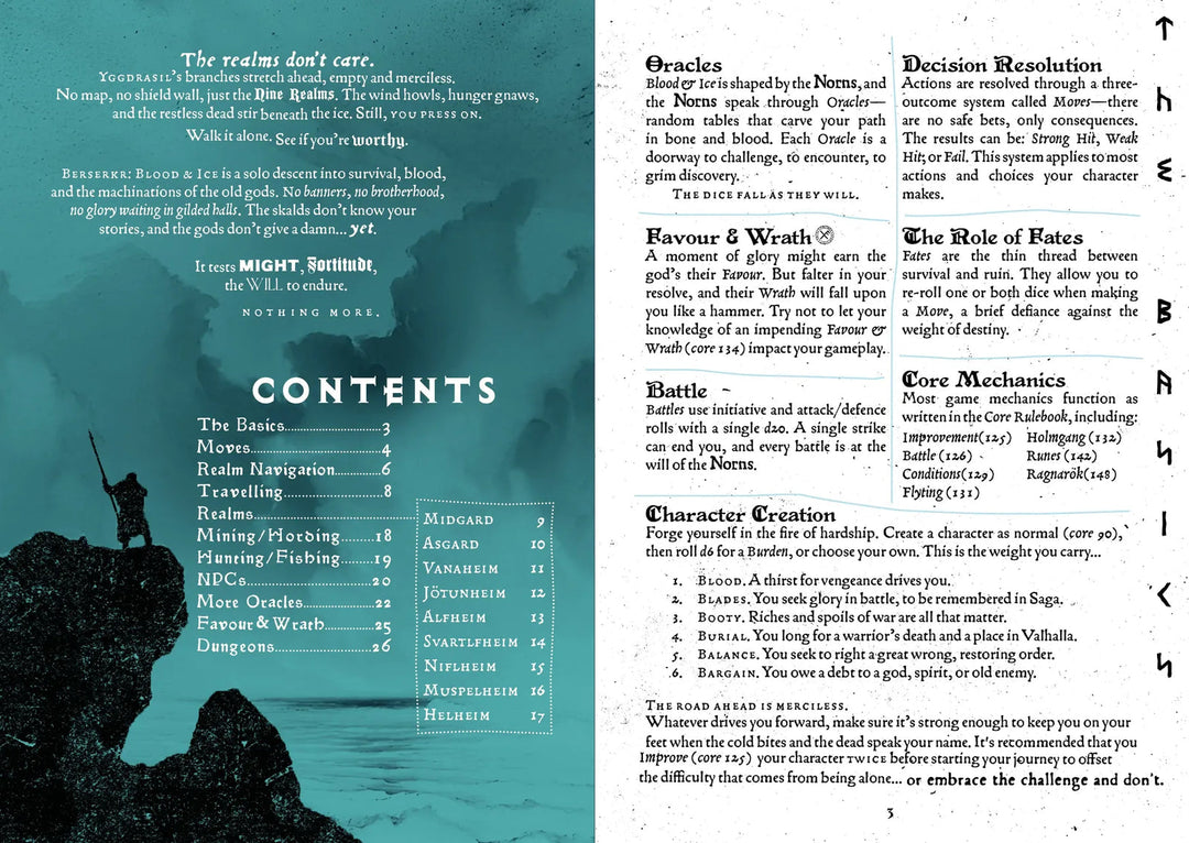 Solo Journaling RPG: Berserkr - Blood & Ice (EN)