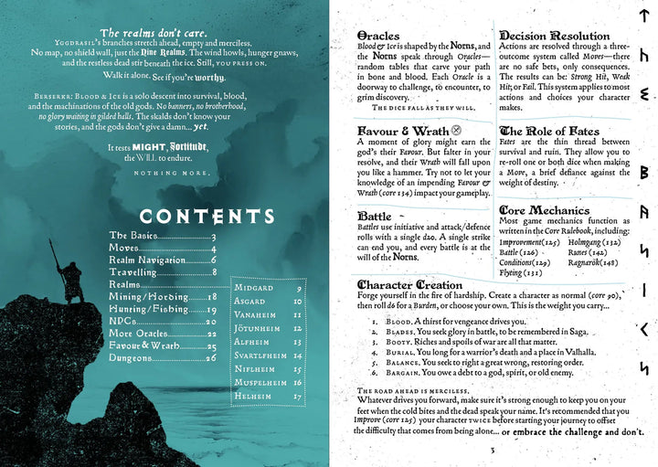 Solo Journaling RPG: Berserkr - Blood & Ice (EN)