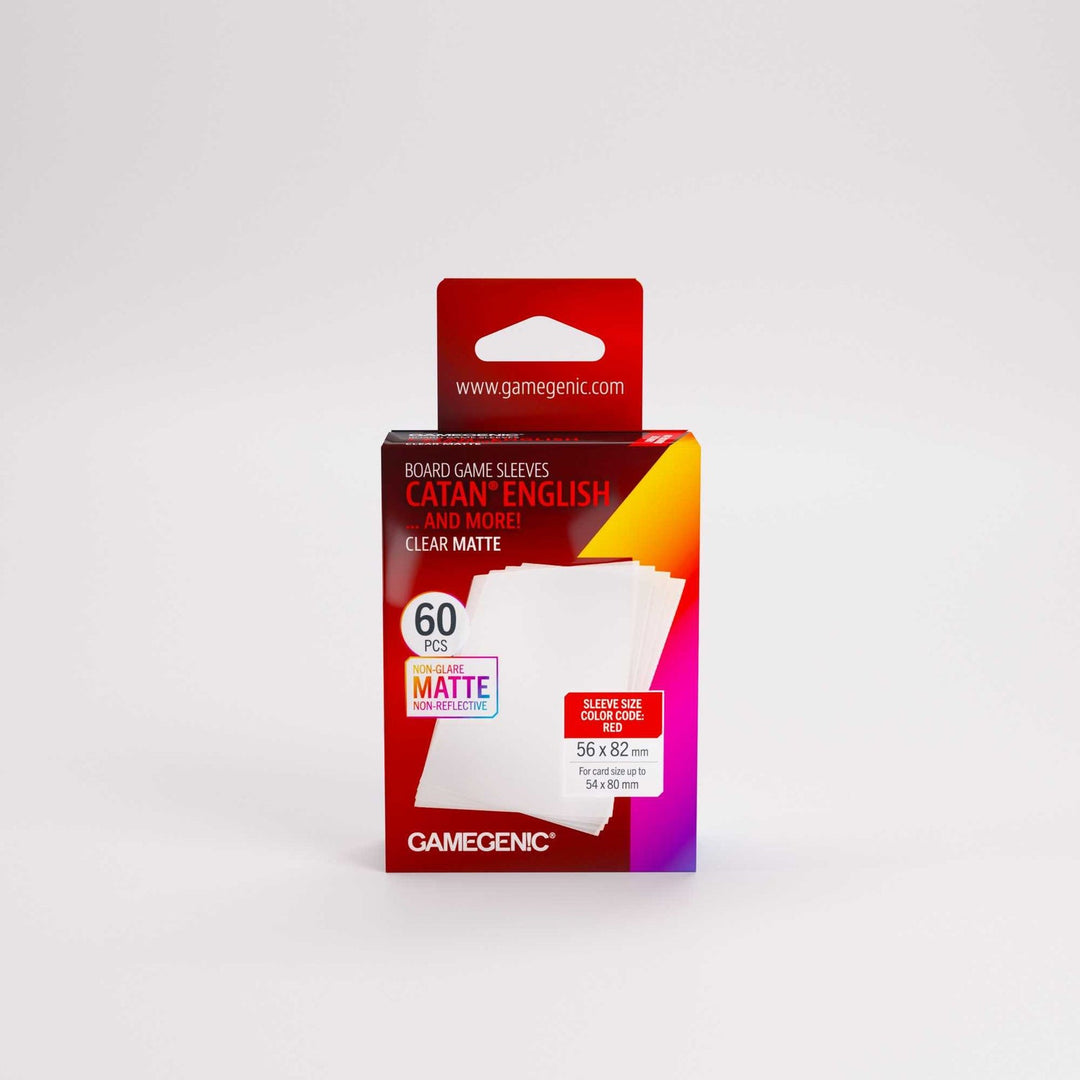 Board Game Sleeves: Gamegenic - Matte - Catan - Red (60)