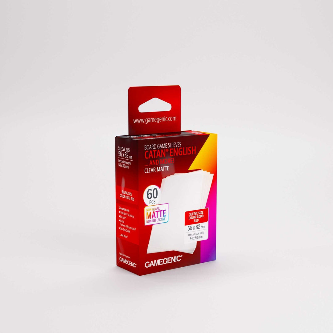 Board Game Sleeves: Gamegenic - Matte - Catan - Red (60)