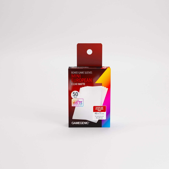 Board Game Sleeves: Gamegenic - Matte - European - Mini - Ruby (50)