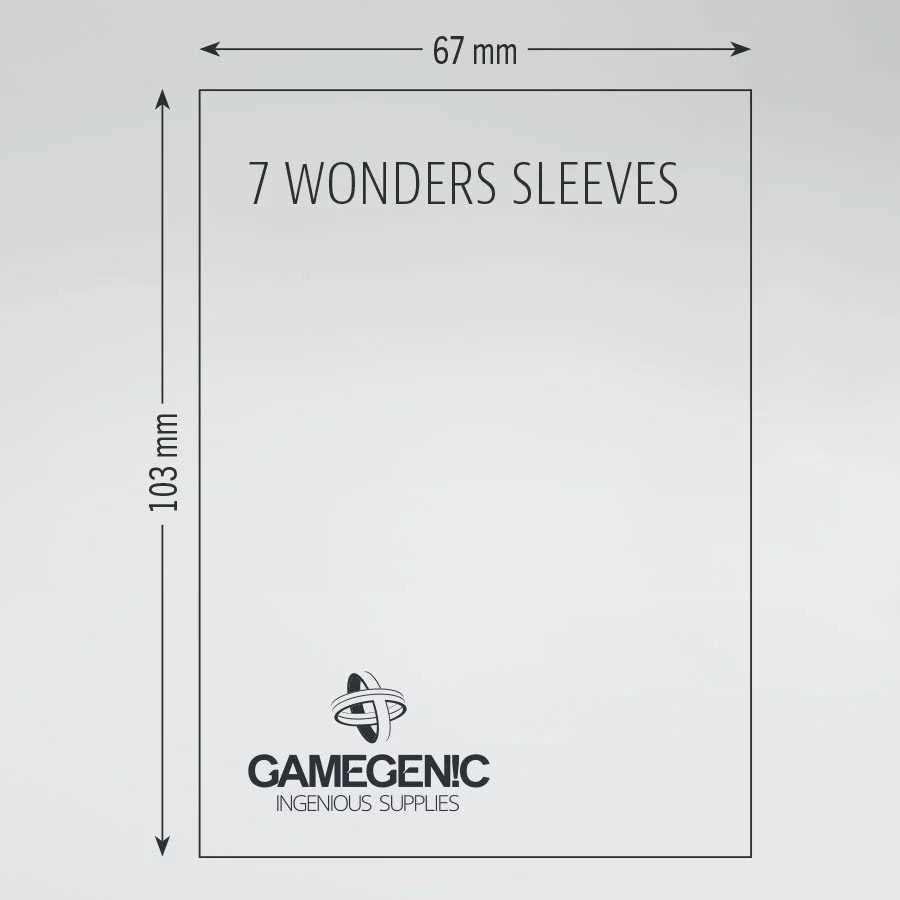 Board Game Sleeves: Gamegenic - Prime - 7 Wonders - Brown (80)