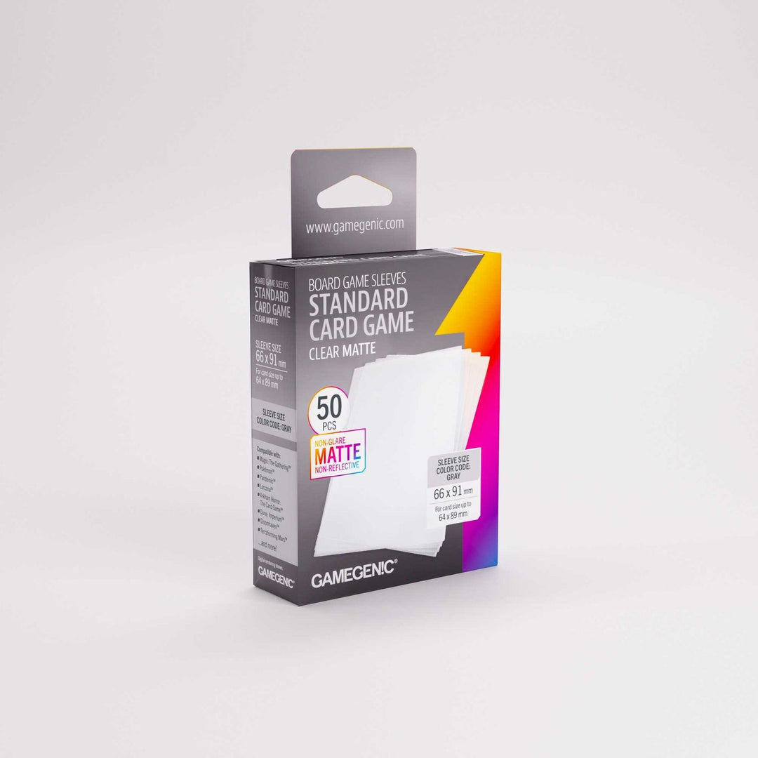 Board Game Sleeves: Gamegenic - Matte - Standard - Grey (50)