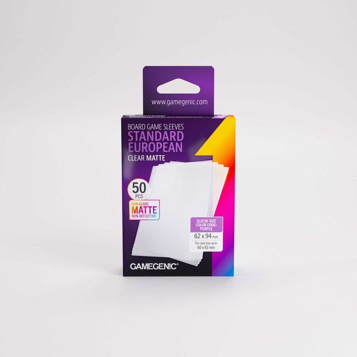Board Game Sleeves: Gamegenic - Matte - European - Standard - Purple (50)