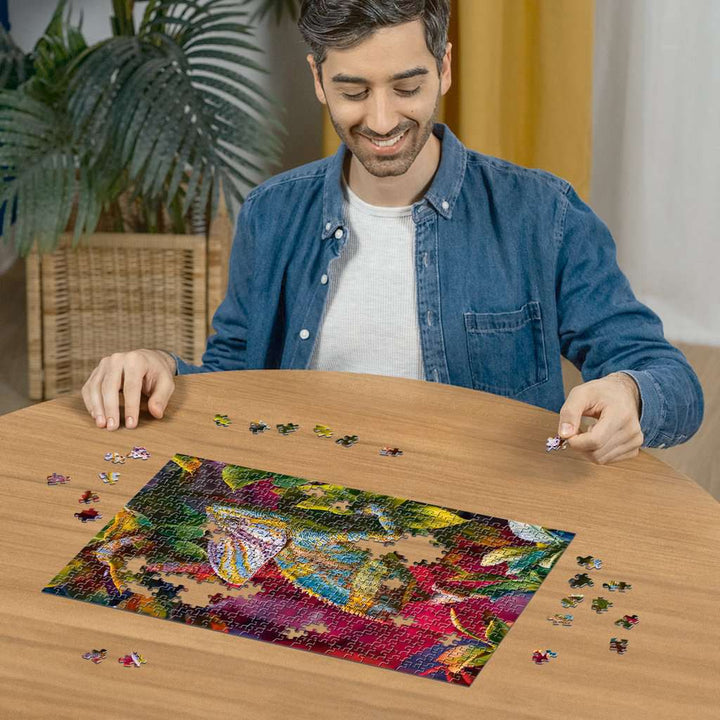 Puzzle: Colorful Animals - Chameleon (500)
