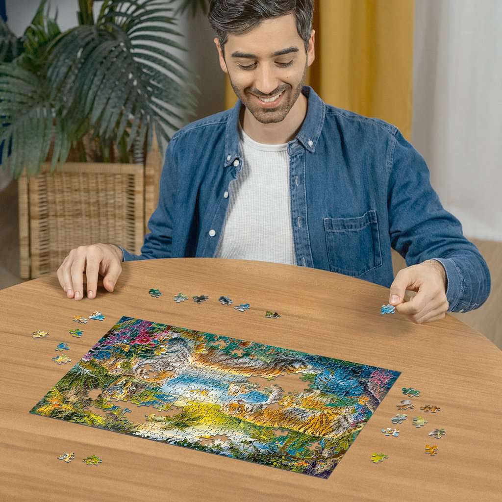 Puzzle: Tiger Family in the Oasis (500)