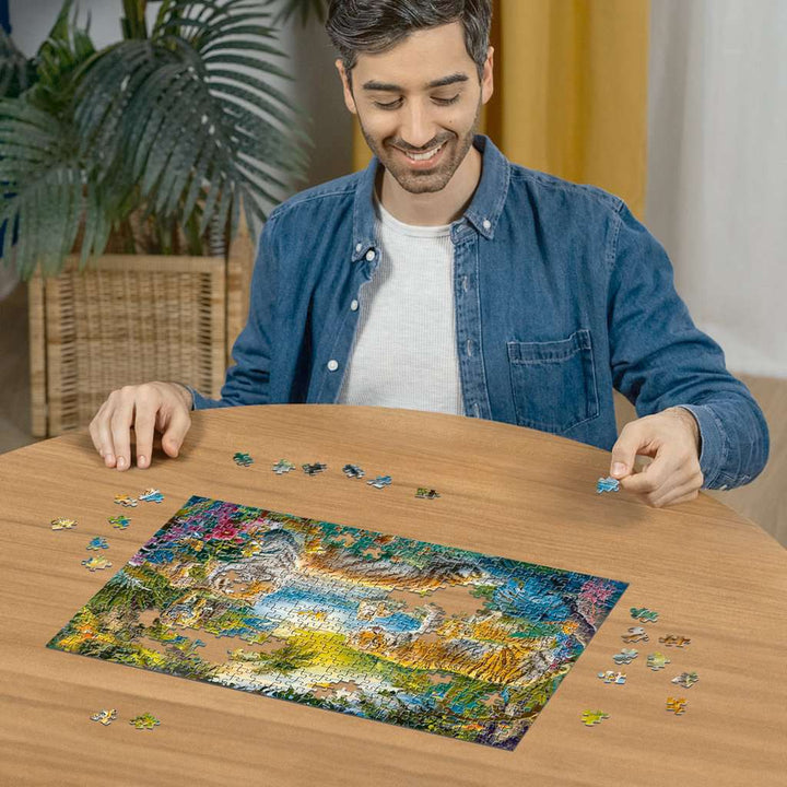 Puzzle: Tiger Family in the Oasis (500)