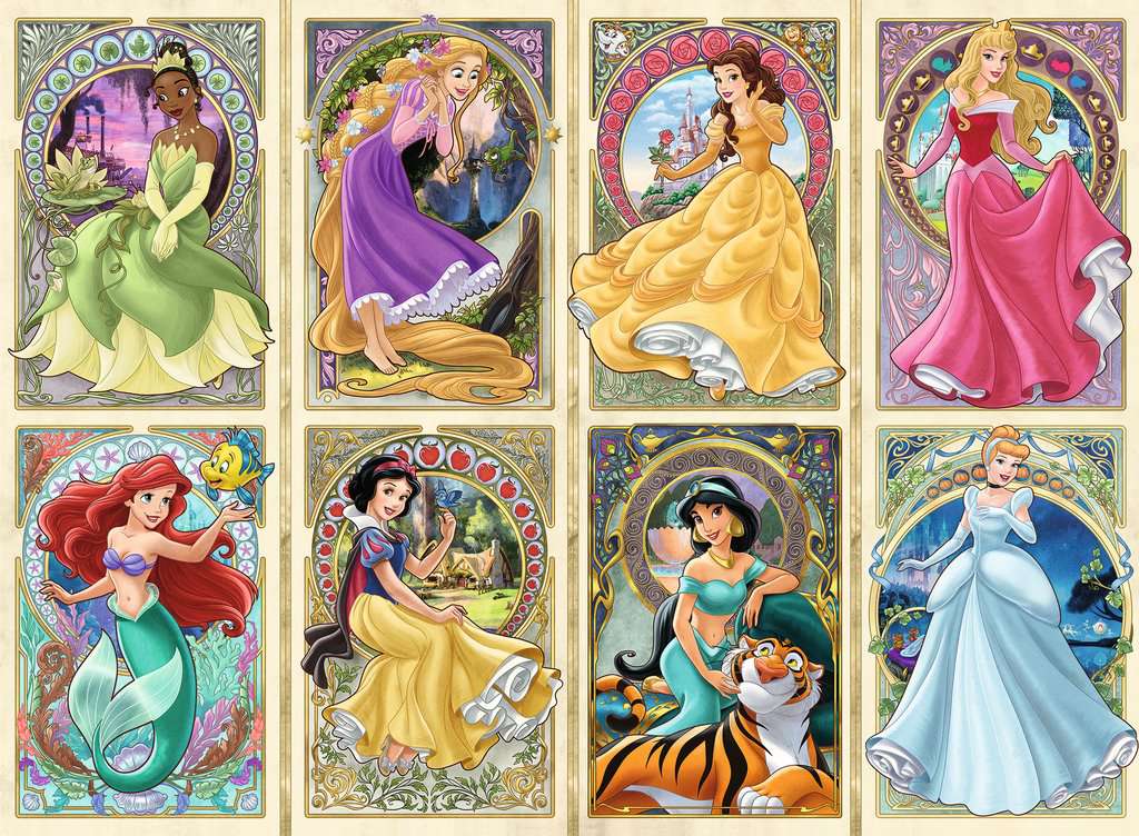 Puzzle: Nouveau Art Princesses (1000)