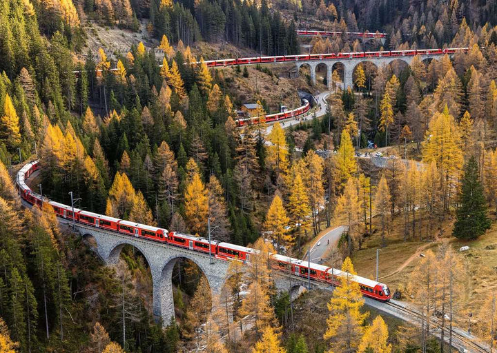 Puzzle: Beautiful Switzerland - RhB World Record (1000)