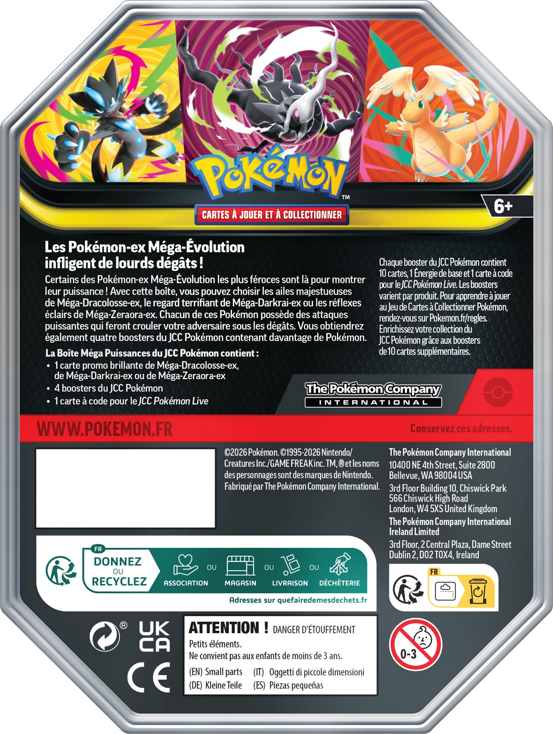 Pokémon TCG: Mega-Evolution - Méga Puissances' - ex Tin (FR)