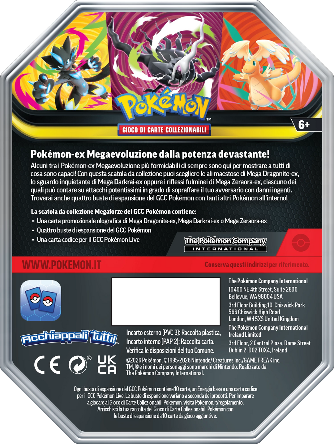 Pokémon TCG: Megaevoluzione - Megaforze - ex Tin (IT)