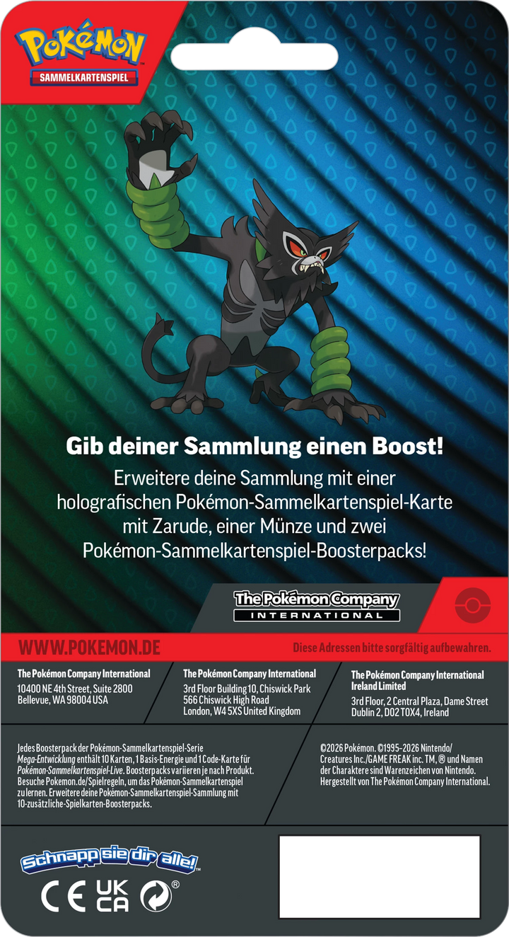 Pokémon TCG: Mega Entwicklung -  2-Pack Blister - Zarude (DE)