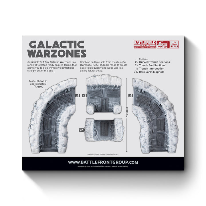Terrain: Galactic Warzones - Rebel Outpost - Trenchlines Expansion