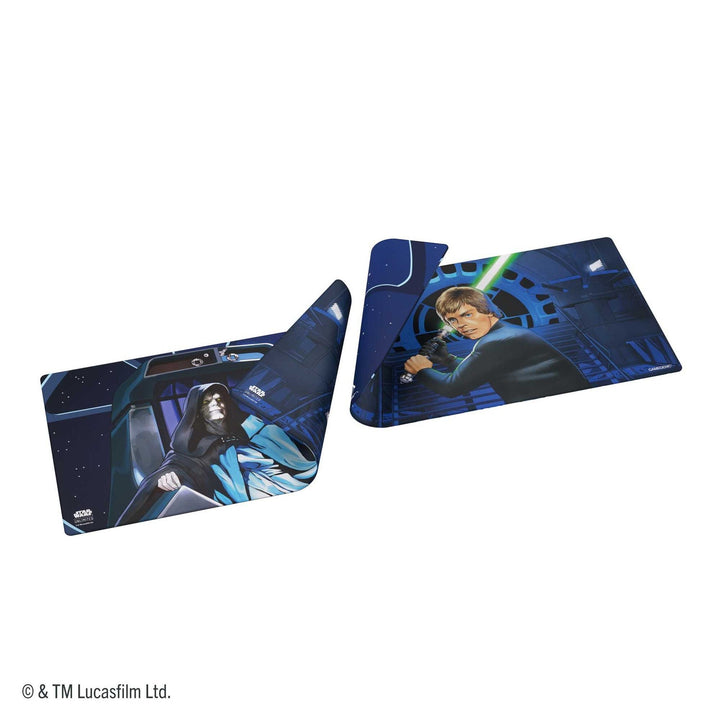 Playmat: Star Wars Unlimited - Double-Sided Playmat - Jedi Luke Skywalker & Emperor Palpatine