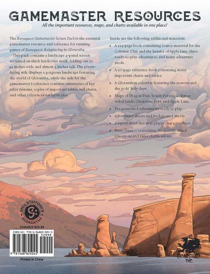 GM Screen: RuneQuest RPG (EN)
