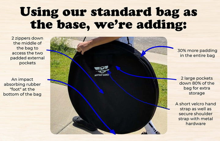 Crokinole: Elite Edition - Cherry Board & Black Carrying Case